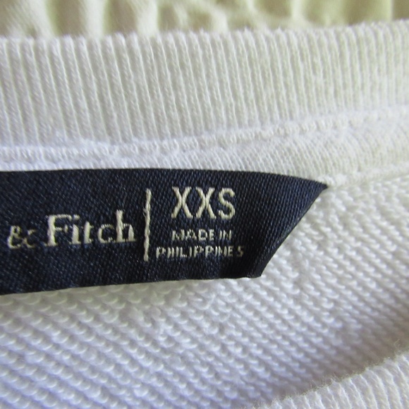 Abercrombie & Fitch Y2K Rainbow Sweatshirt Size XXS Cropped Crewneck - Picture 4 of 8